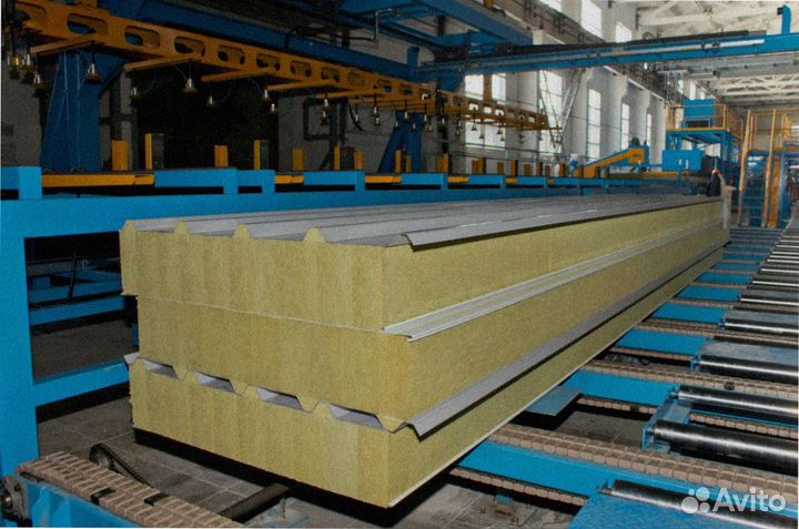 Сэндвич панели кровельные утеплитель PIR от 200 м2