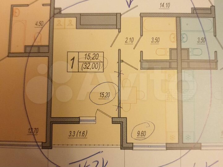 1-к. квартира, 32,5 м², 5/12 эт.