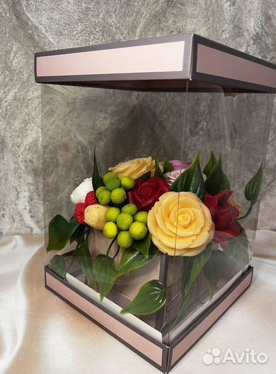 Букет цветов из мыла ручной работы