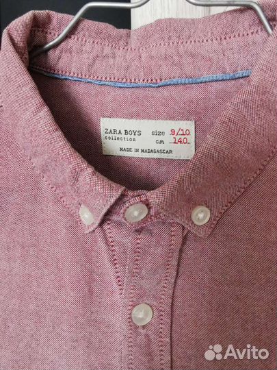 Рубашка zara 140