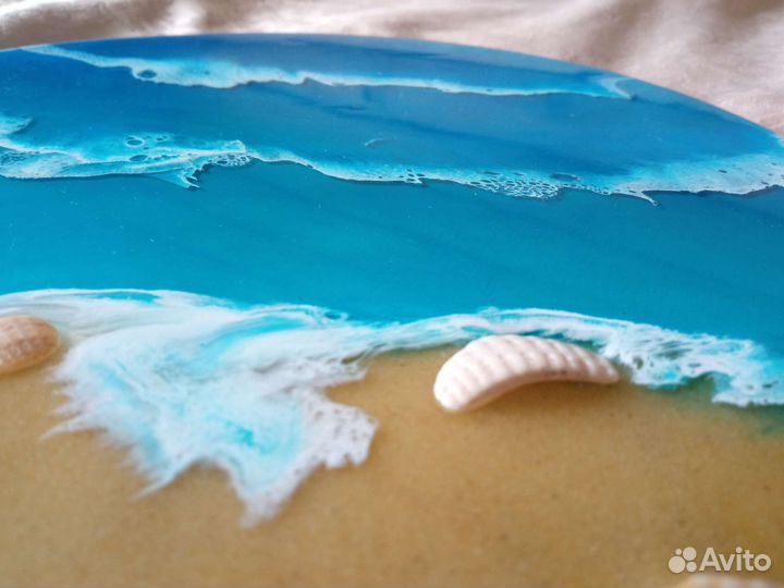 Картина из эпоксидной смолы море