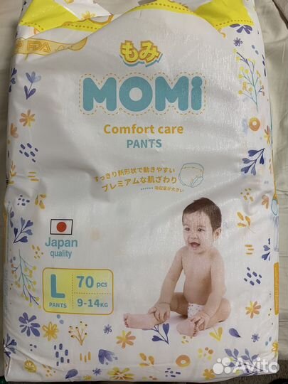 Подгузники трусики Momi L -60 штук
