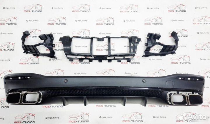 Диффузор с Chrome насадками 63 на GLS-Class X167