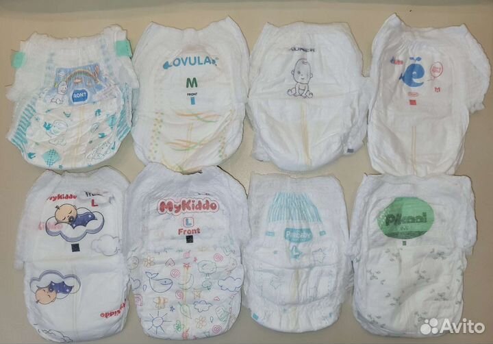 Подгузники разных производителей