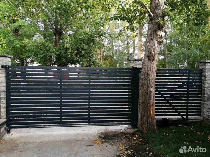 Ворота из алюминия откатные