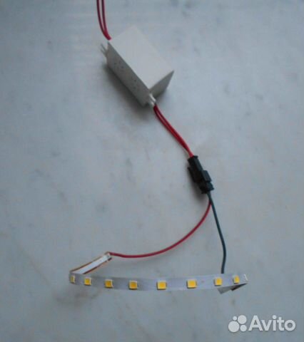 Светодиодная лента для местной подсветки с блоком