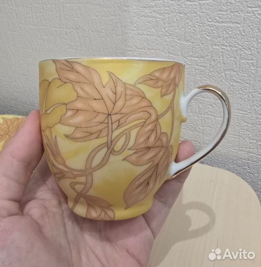 Чайная пара золотая