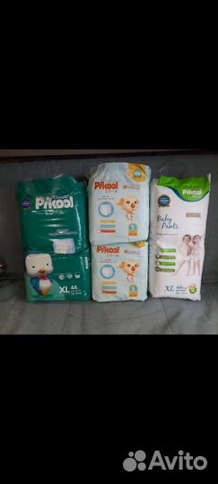 Подгузники-трусики pikool XL, L
