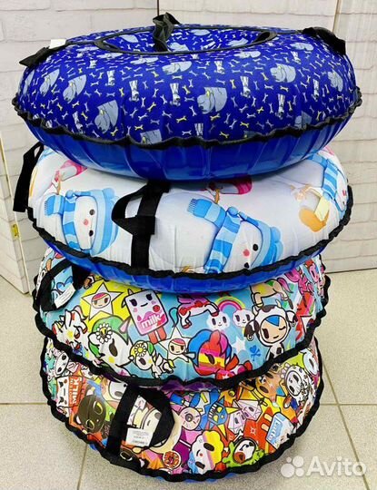 Санки-Ватрушка тюбинг 0,8м оксфорд-пвх (Hello)