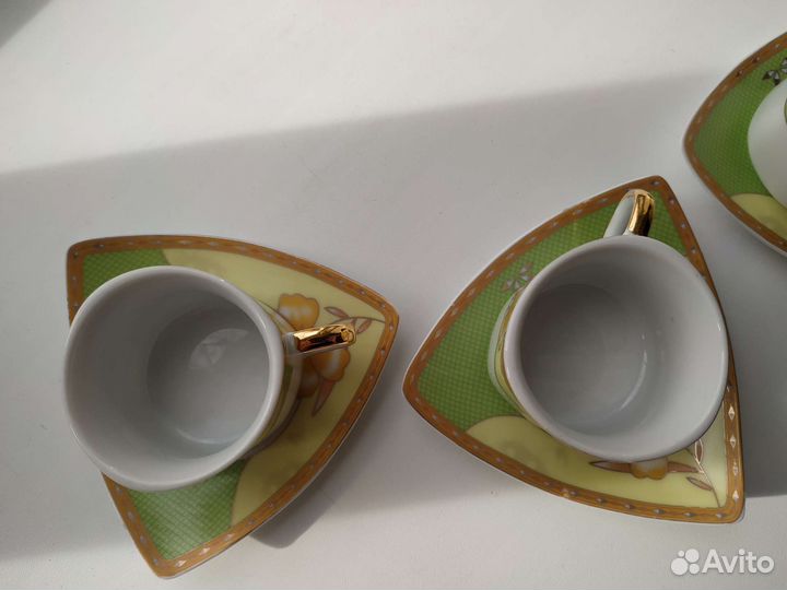 Кофейный сервиз на 4 персоны новый