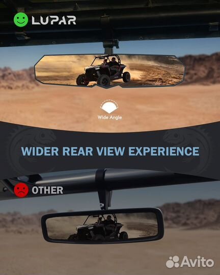 Зеркало заднего вида для UTV