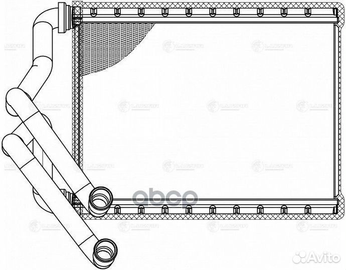 Радиатор отопителя LRH0850 luzar
