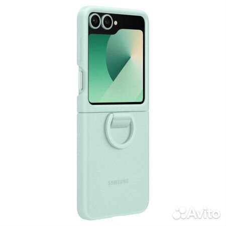 Чехол Samsung Silicone Cover with Ring для Z Flip6