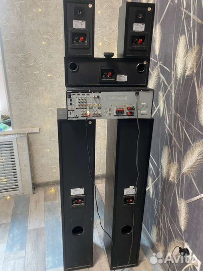 Акустические колонки и усилитель