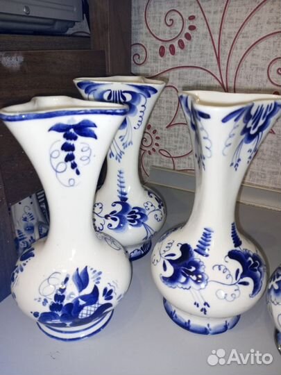 Вазы для цветов гжель большие