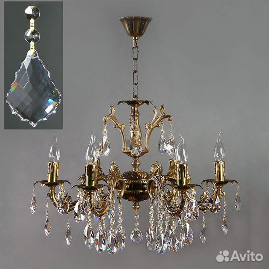 Подвесная люстра Ambiente 2118/6 PB New Leaf