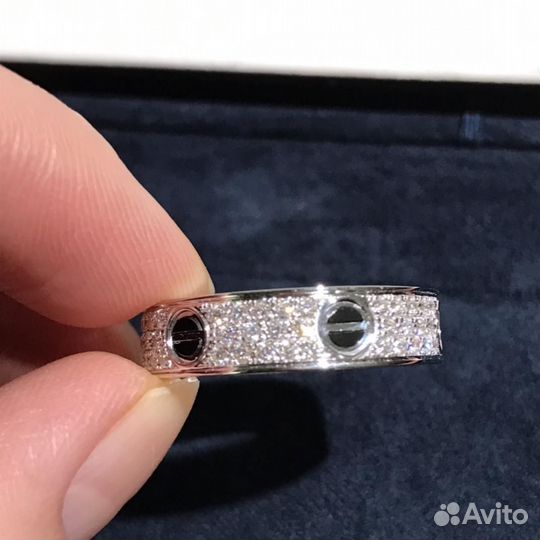 Кольцо Cartier Love бриллианты, керамика