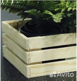 Кашпо уличное деревянное для растений