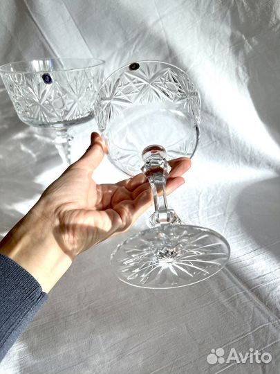 Хрустальные вазы конфетницы