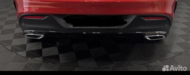 Диффузор на задний бампер Mercedes