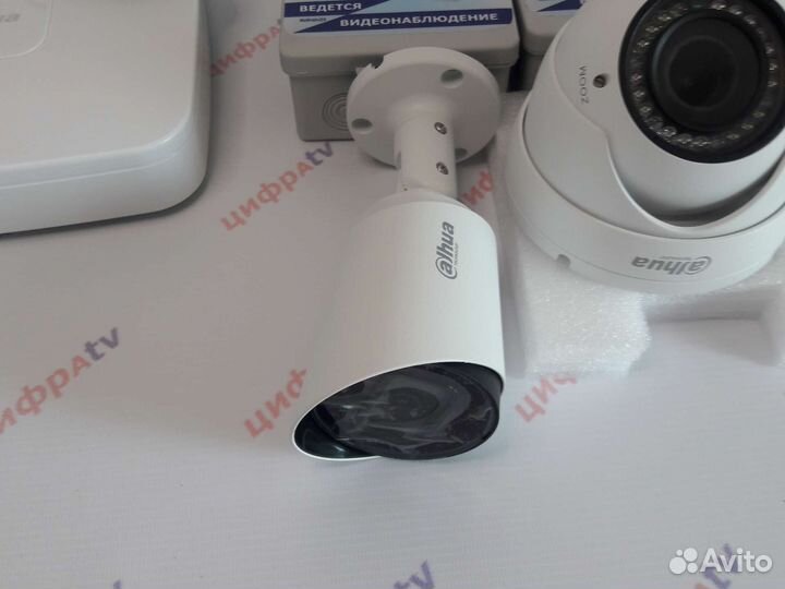 4 Камеры видеонаблюдения 4Мп регистратор Dahua