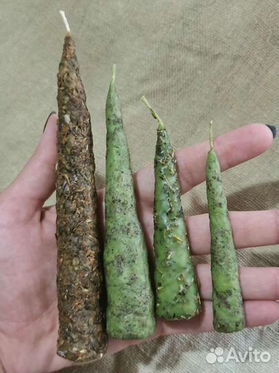 Свечи восковые ручной работы