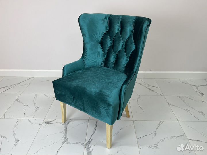 Кресло в каретной стяжке, кресло кухонное