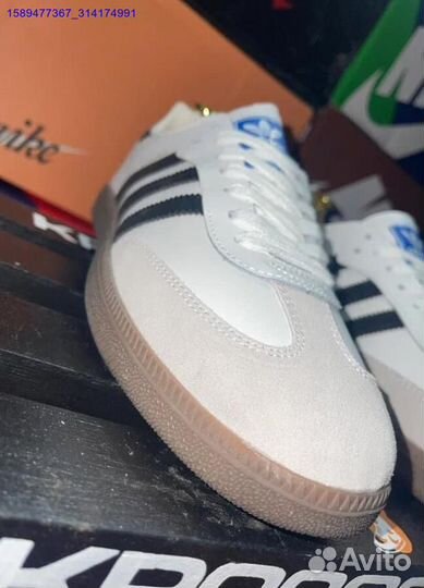 Adidas Samba White Black OG (Арт.64447)