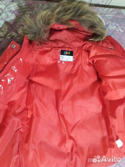 Куртка пуховик для девочки 116