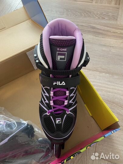 Ролики Fila Junior X-One G Black Pink Magenta