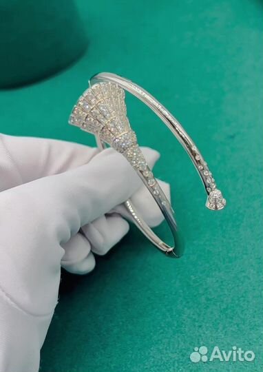 Серебряный браслет De Grisogono цирконы