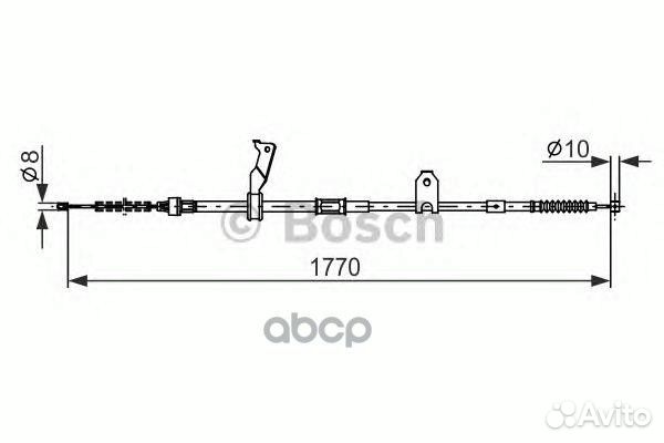 Трос, стояночная тормозная система лев 1987