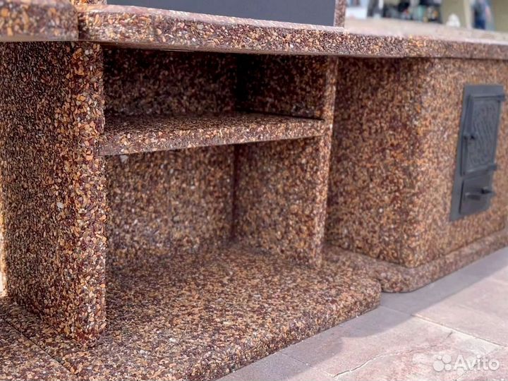 Модульные печи барбекю, печь под казан