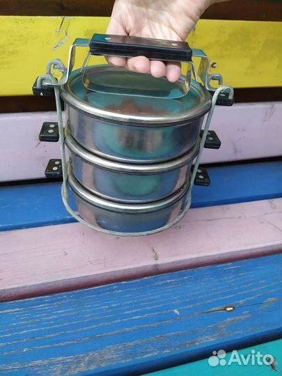 Контейнер для еды нержавейка СССР