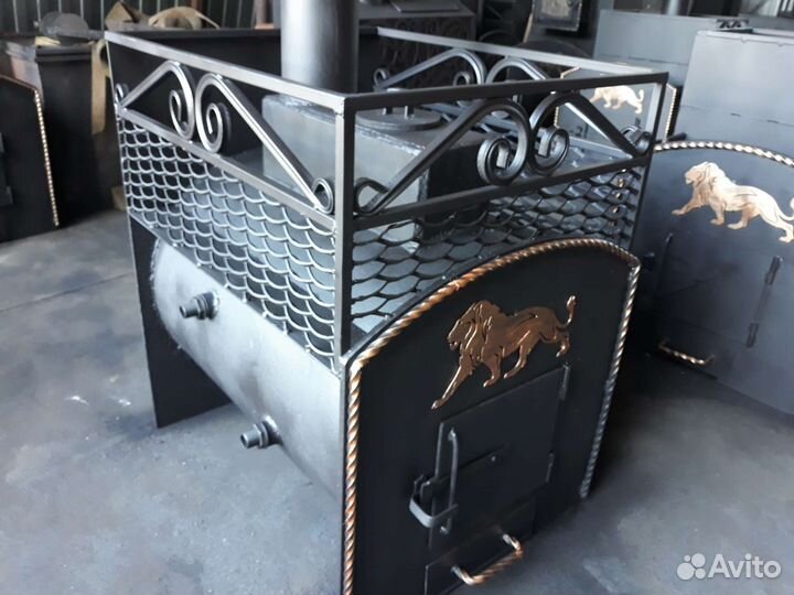 Печь для бани Каменка с теплообменником