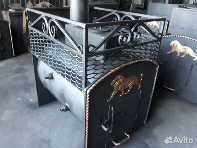 Печь для бани Каменка с теплообменником