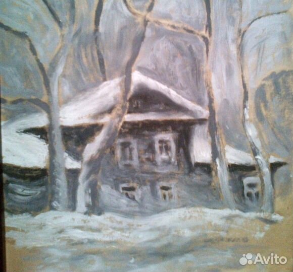 Этюд - пейзаж, зима