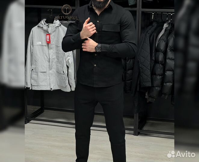 Бомбовый мужской костюм на осень