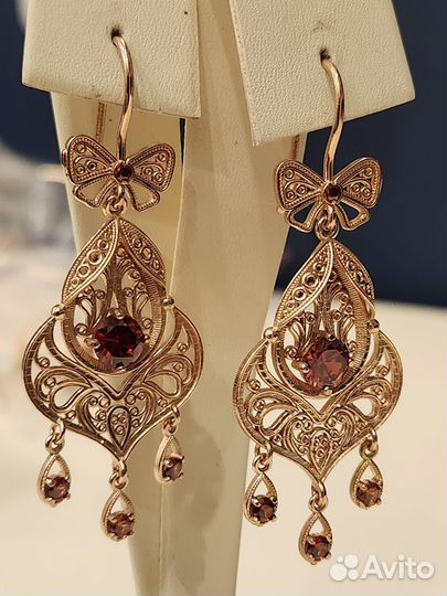 Серьги золотые 585пробы