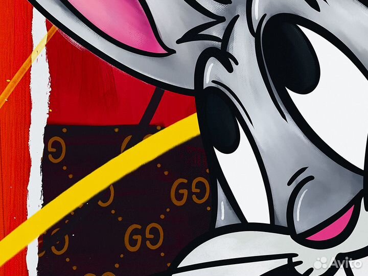 Картина поп арт кролик Багз