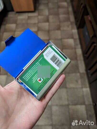 Визитница металлическая