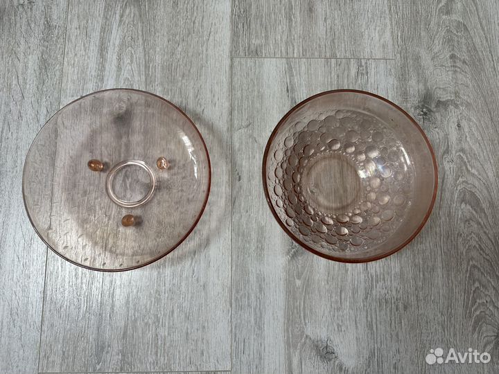 Конфетница СССР пепельница салатница хрусталь