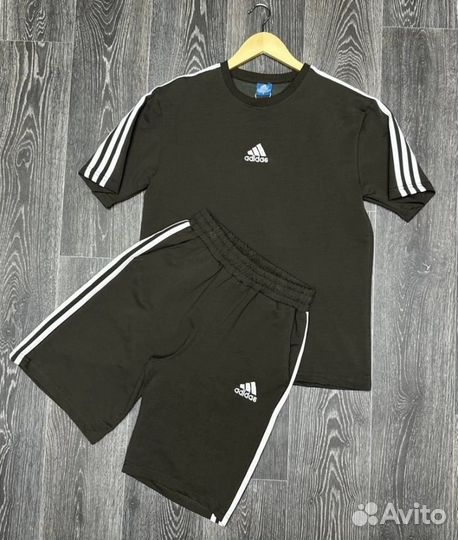 Летний костюм футболка шорты adidas