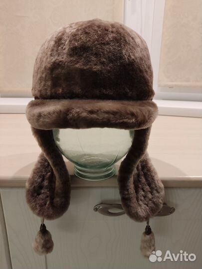 Мутоновая шапка женская