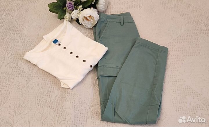 Лонгслив футболка новый 44 р-р брюки 42 рр