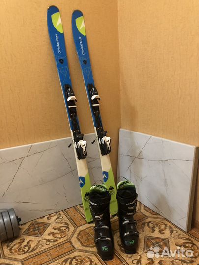 Горные лыжи комплект с ботинками