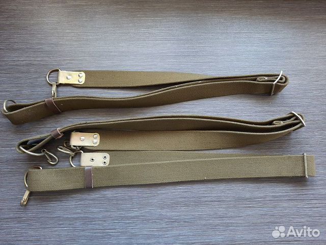 Ремень для ак, рпк, скс, брезент (2 карабина)