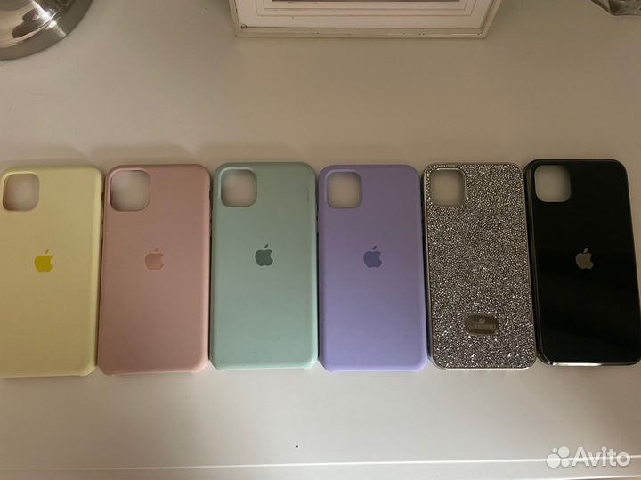 Чехол на iPhone 11 pro max swarovski/лимонный