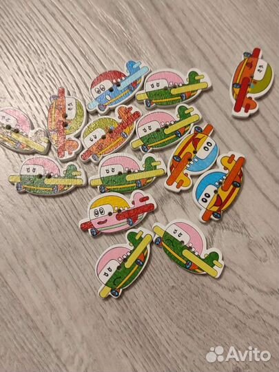 Пуговицы деревянные