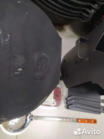 Казан чугунный с печкой